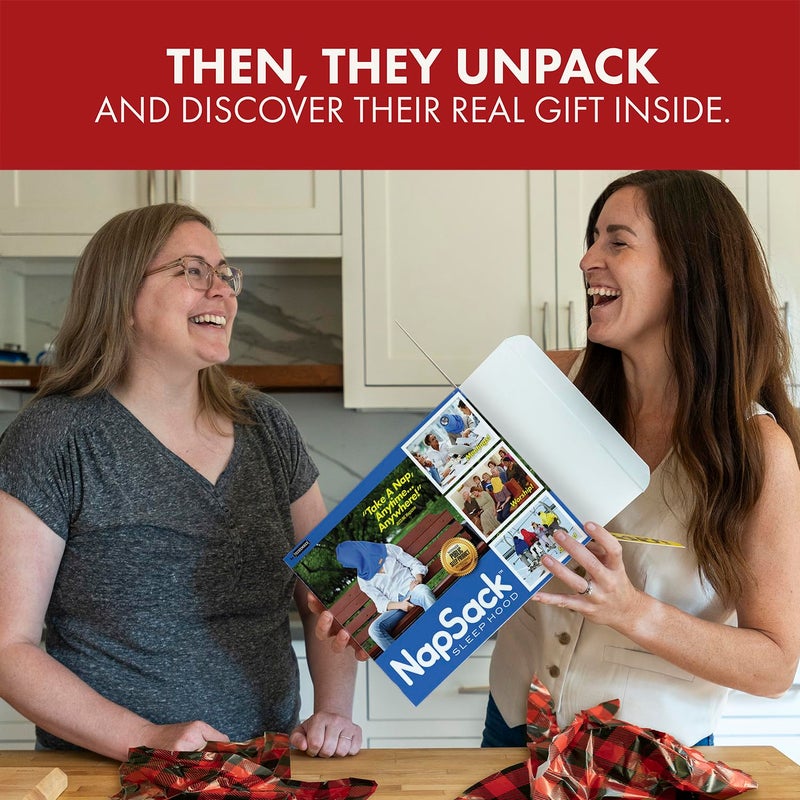 Prank Pack Prank-O Nap Sack â€“ Funniest Prank Gift Box | Hilarious Empty Gag Gift for White Elephant & Christmas 2025 | Funny Gift Box for Coworkers, Friends & Men Who Have Everything, As Seen on Shark Tank - Image 5